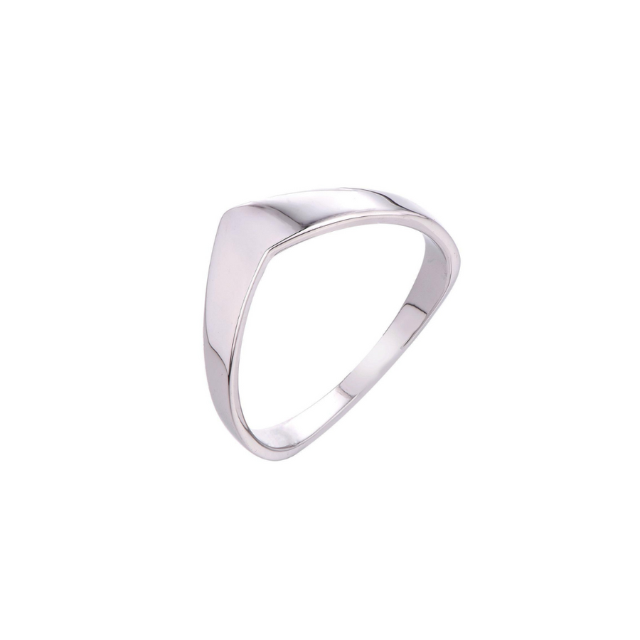 Sterling Silver V-Shaped Ring
