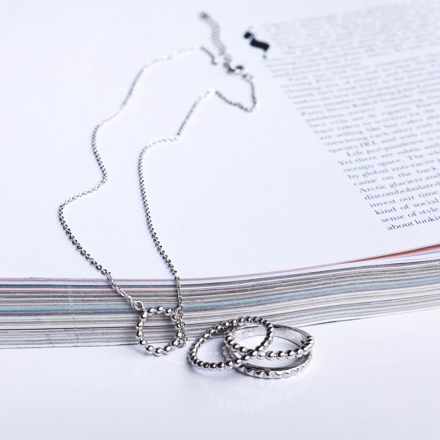 Sterling Silver Bubble Necklace