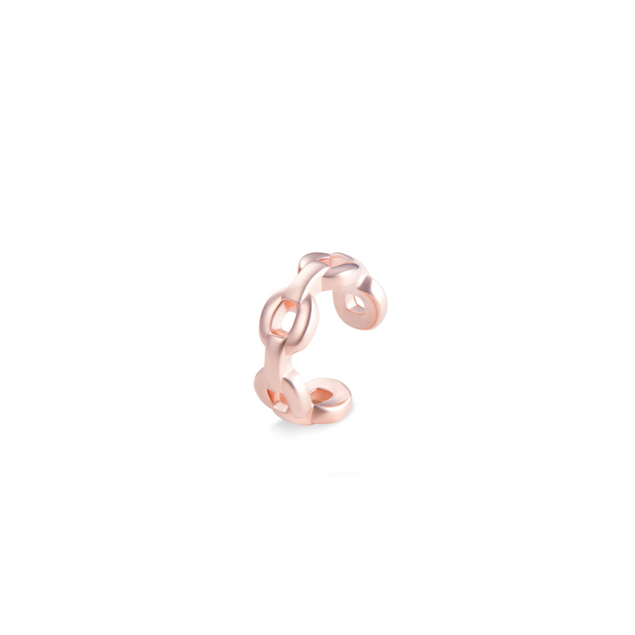 18K Rose Gold Vermeil Chain Ear Cuff