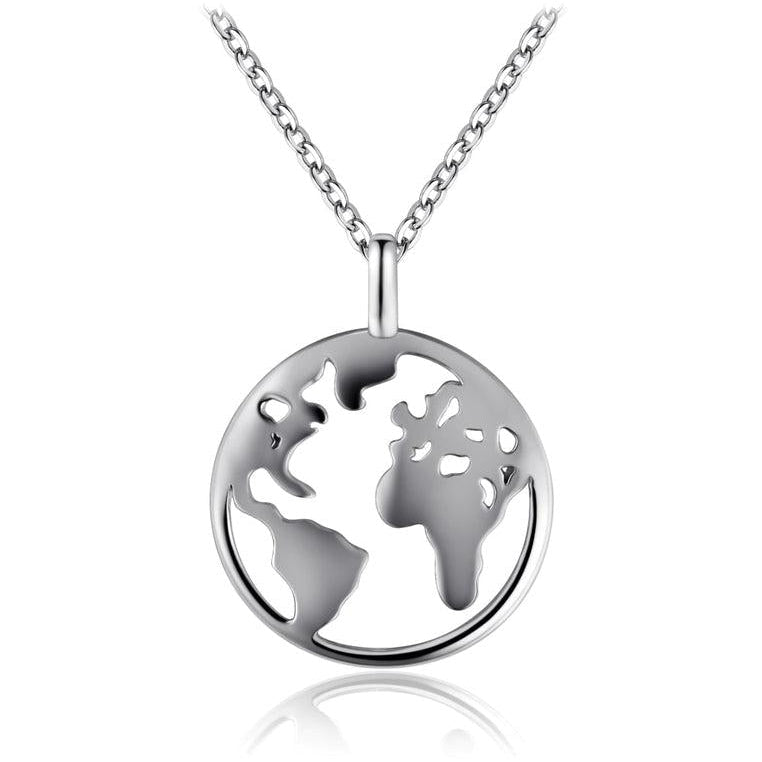 Sterling Silver Globetrotter Necklace