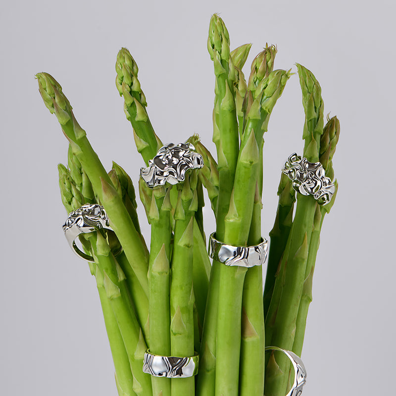 Sterling Silver Sculptured Fold Ring