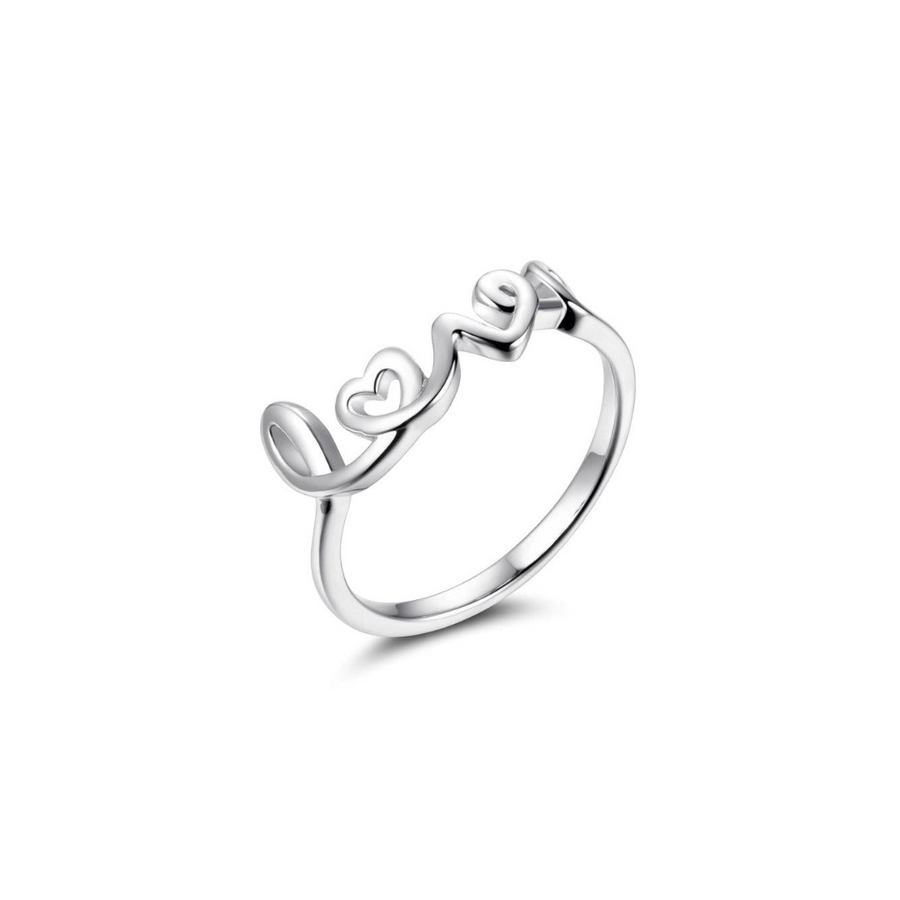 Sterling Silver Love Ring