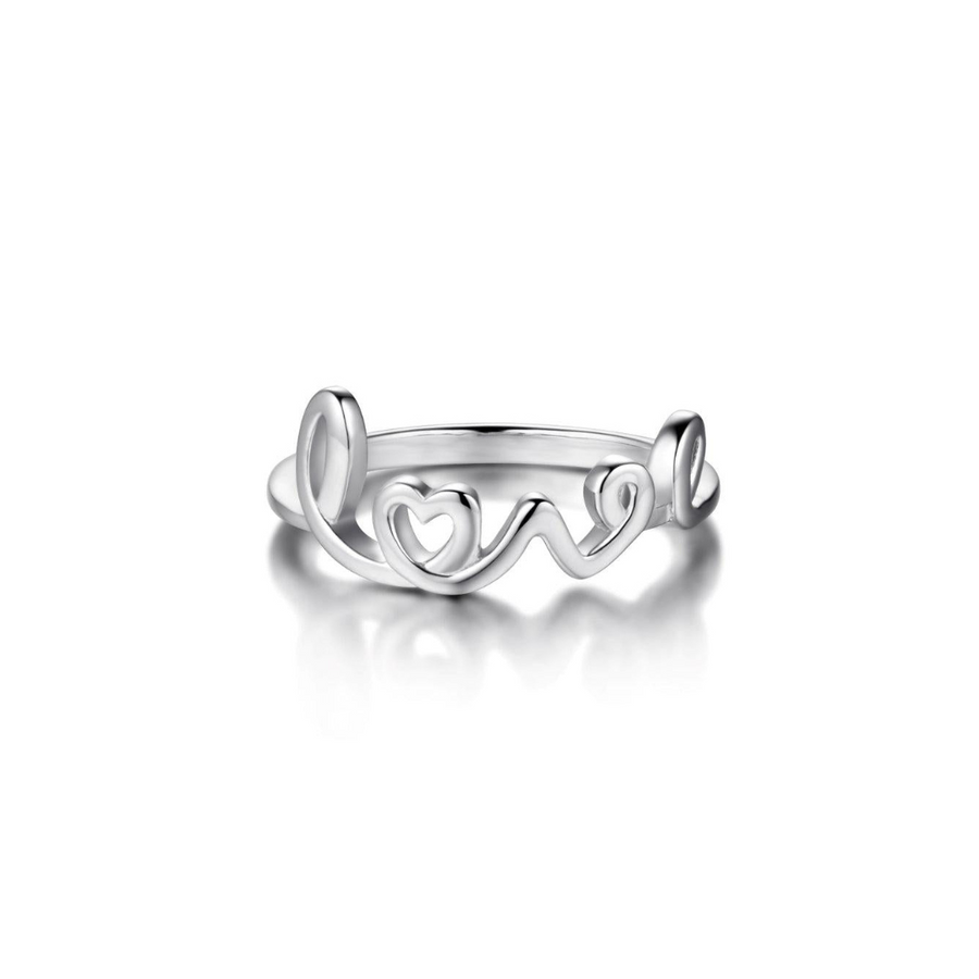 Sterling Silver Love Ring