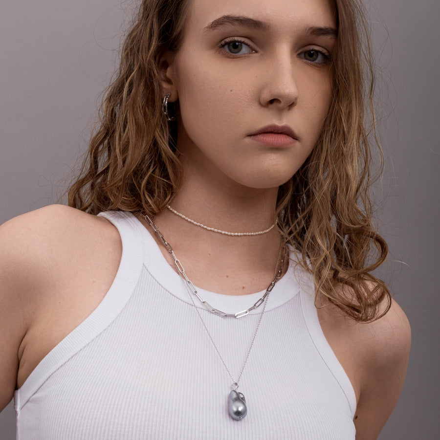Sterling Silver Link Necklace