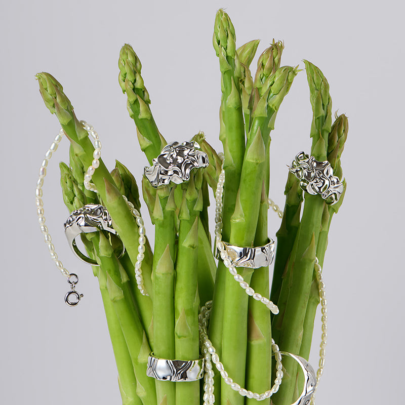 Sterling Silver Sculptured Fold Ring