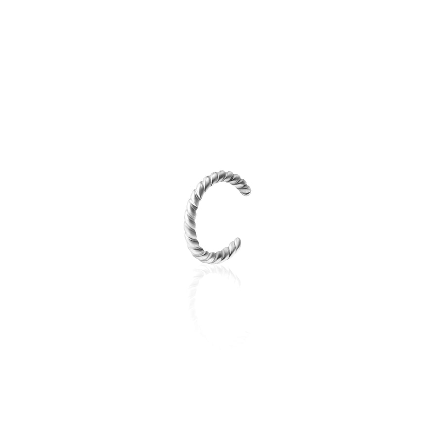Sterling Silver Helix Twist Ear Cuff