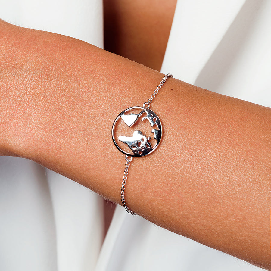 Sterling Silver Globetrotter Bracelet