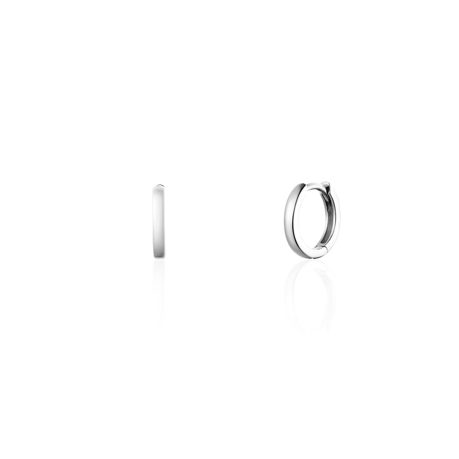 Sterling Silver Huggie Hoop Earrings