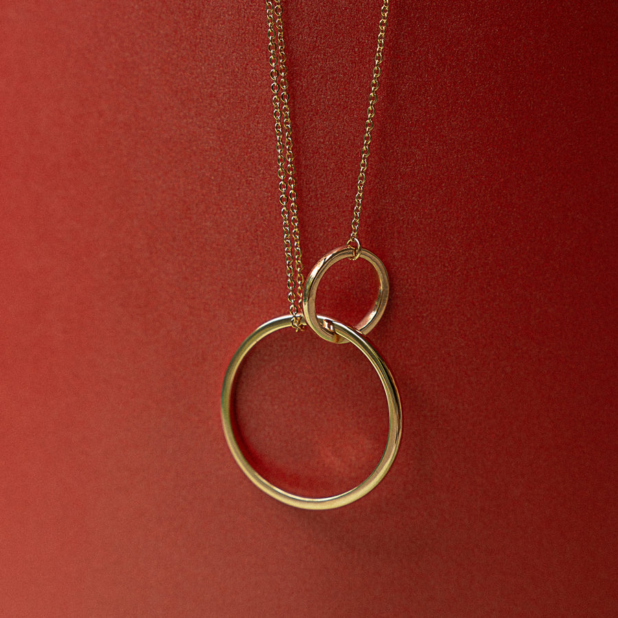18K Rose Gold Vermeil Circle of Life Necklace