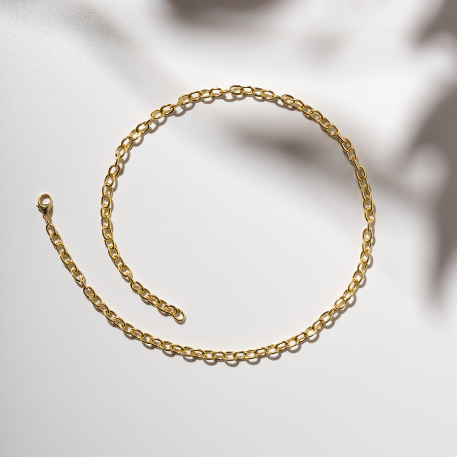 18K Gold Vermeil Link Necklace