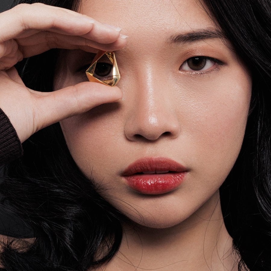 18K Gold Vermeil Clap Earrings