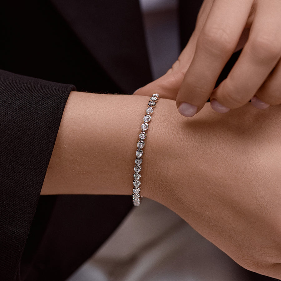 18K White Gold and Diamond Bracelet