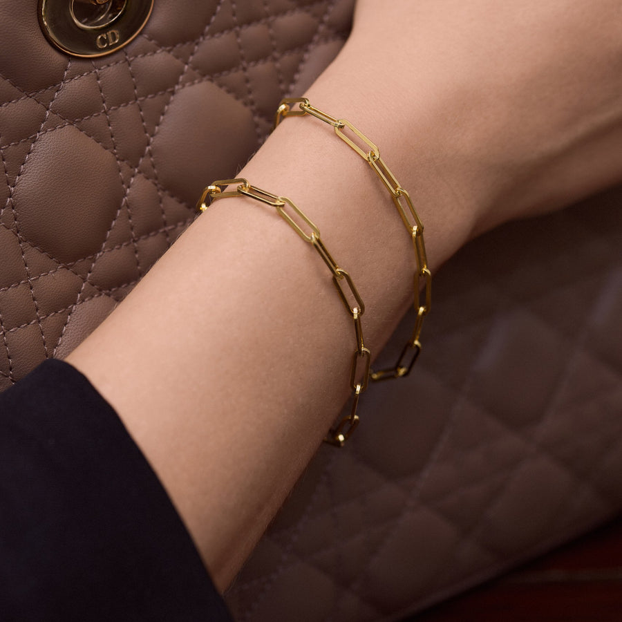 18K Gold Vermeil Link Bracelet