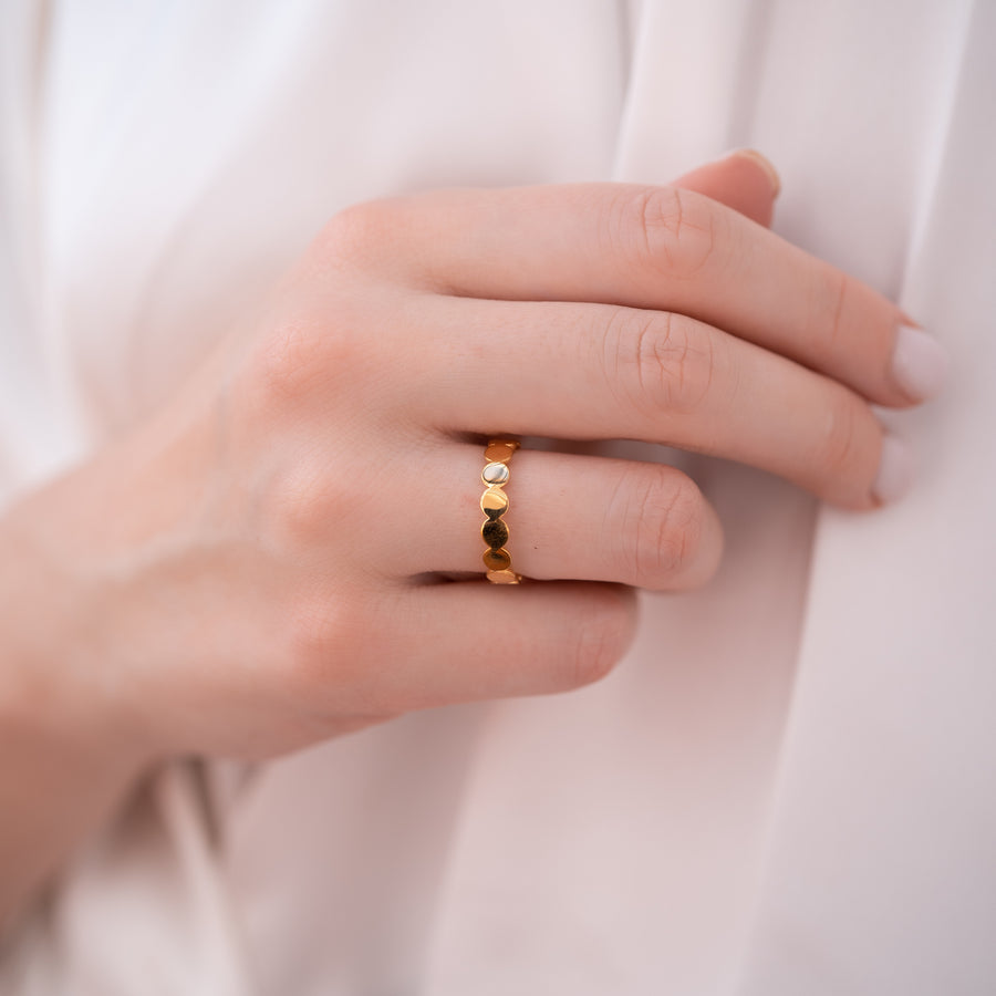 18K Gold Vermeil Bubble Ring