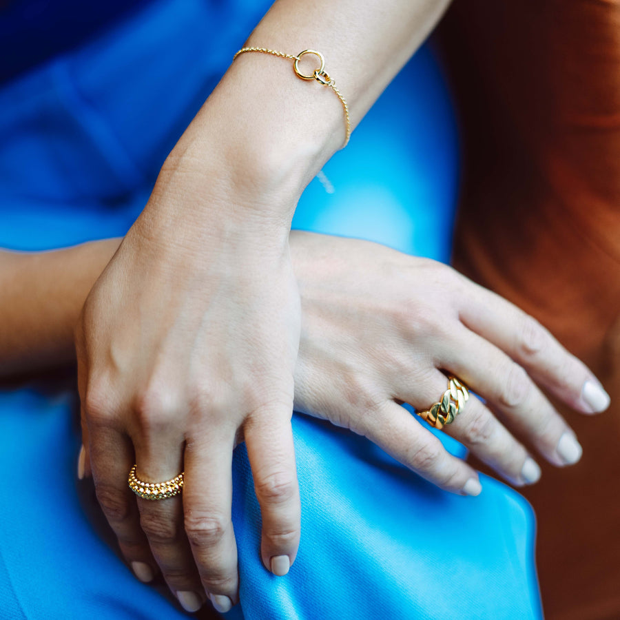 18K Gold Vermeil Circle of Life Bracelet