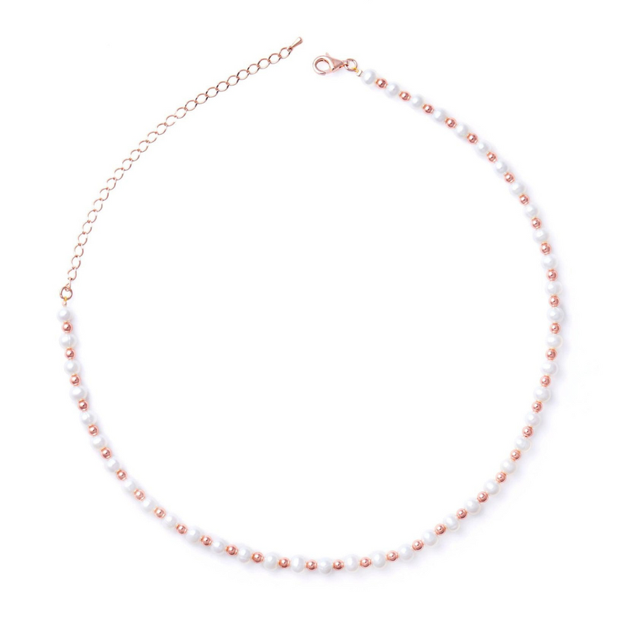 18K Rose Gold Vermeil Pearl Choker