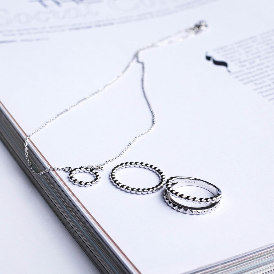 Sterling Silver Bubble Necklace