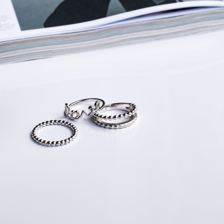 Sterling Silver Bubble Ring