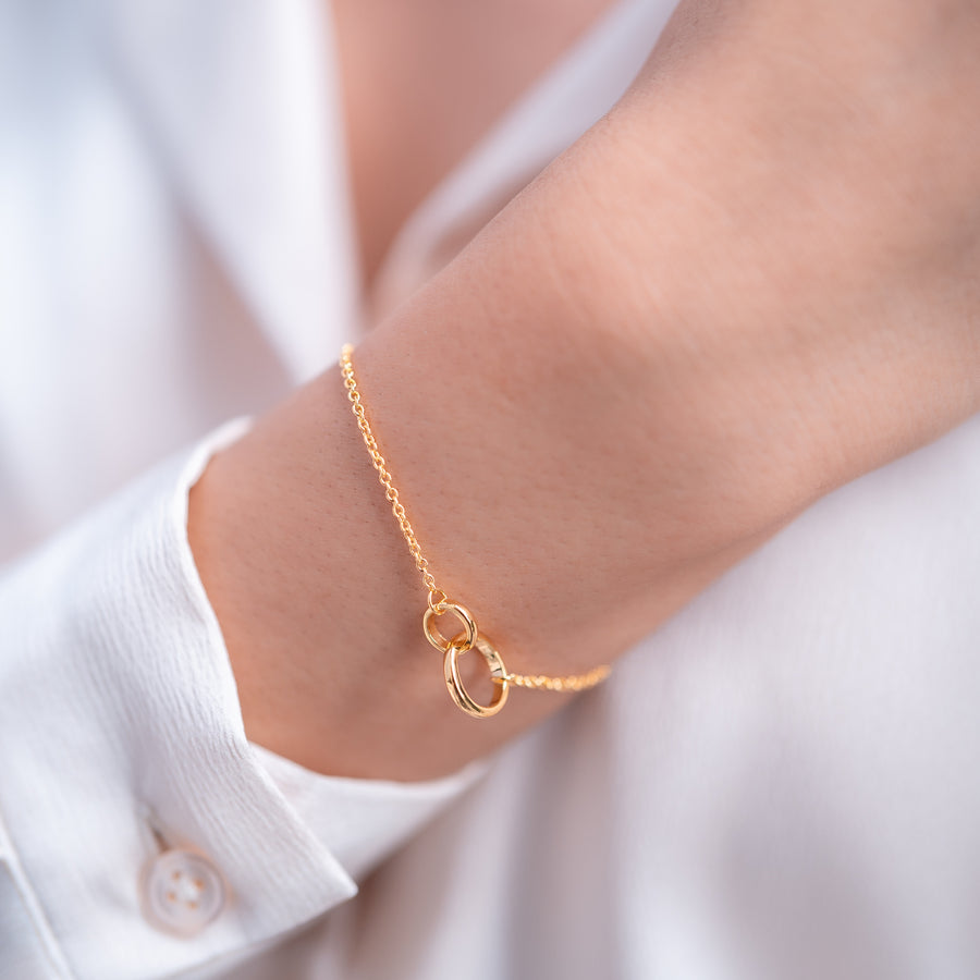 18K Gold Vermeil Circle of Life Bracelet
