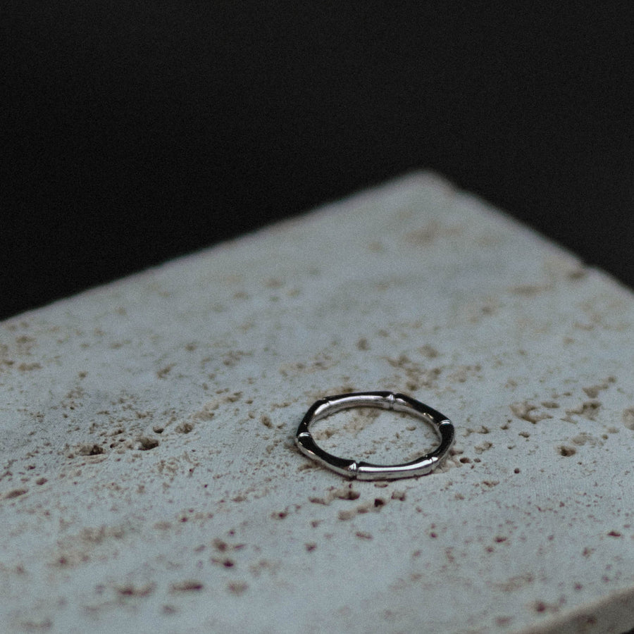 Sterling Silver Bamboo Ring