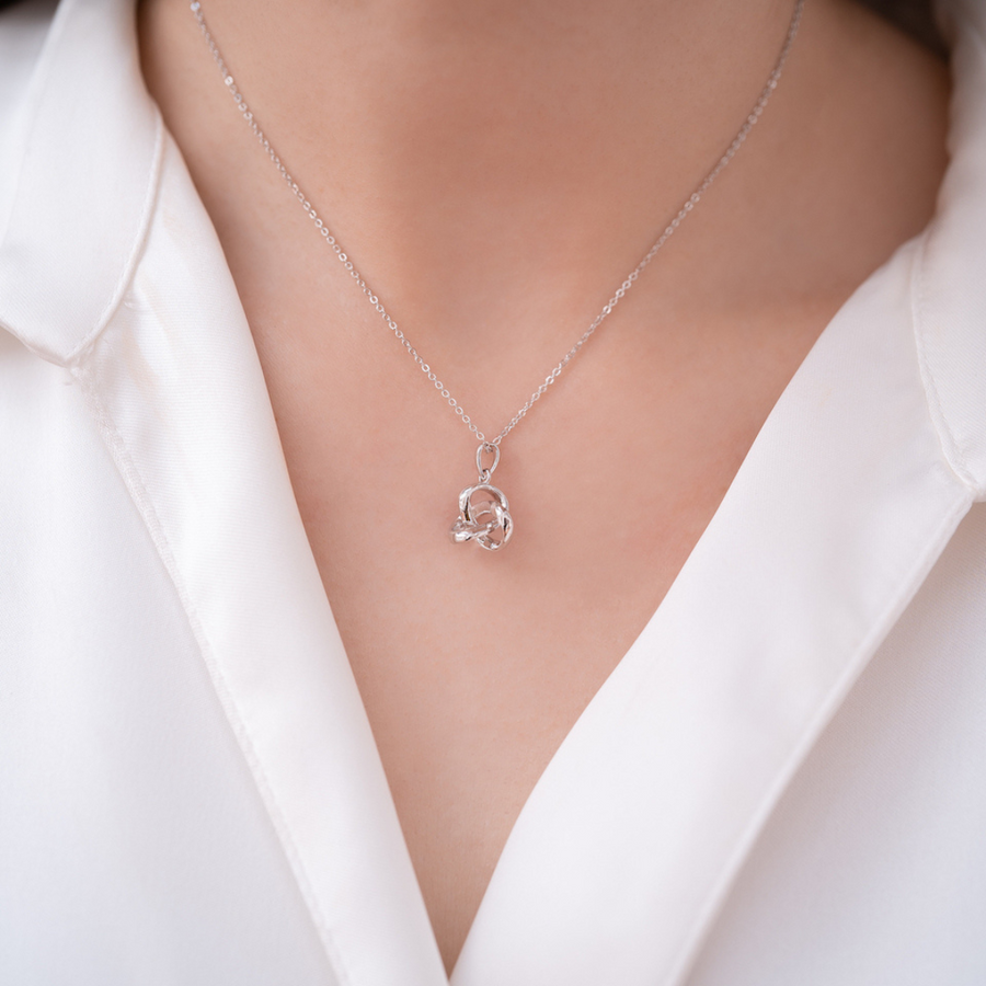 Sterling Silver Knot Necklace