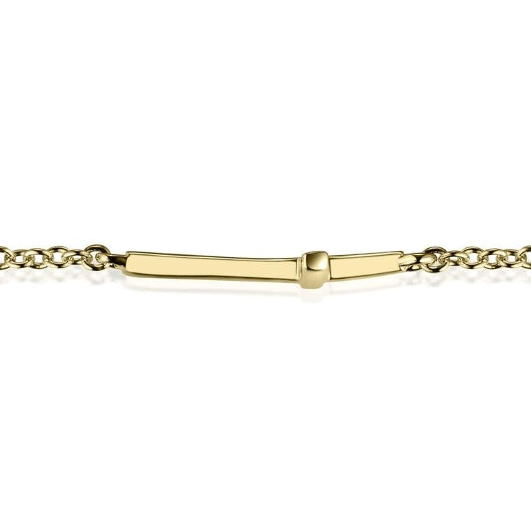 18K Gold Vermeil Cross Bracelet
