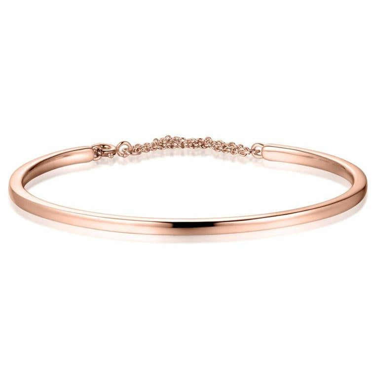 18K Rose Gold Vermeil Double Sided Bangle