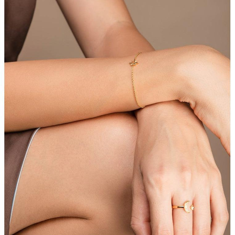 18K Gold Vermeil Star Bracelet