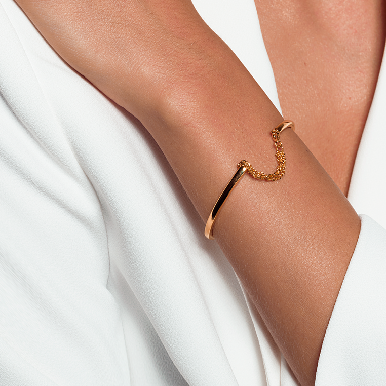 18K Gold Vermeil Double Sided Bangle