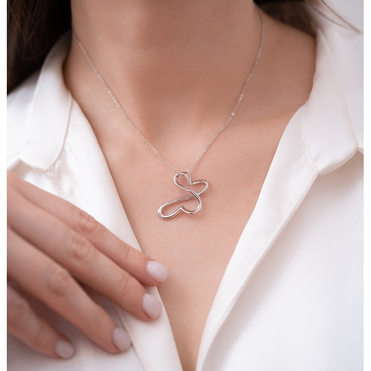 Sterling Silver Big Butterfly Necklace