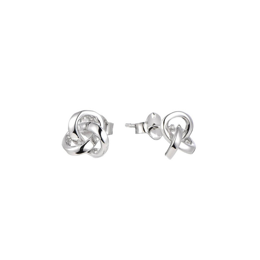 Sterling Silver Knot Earrings