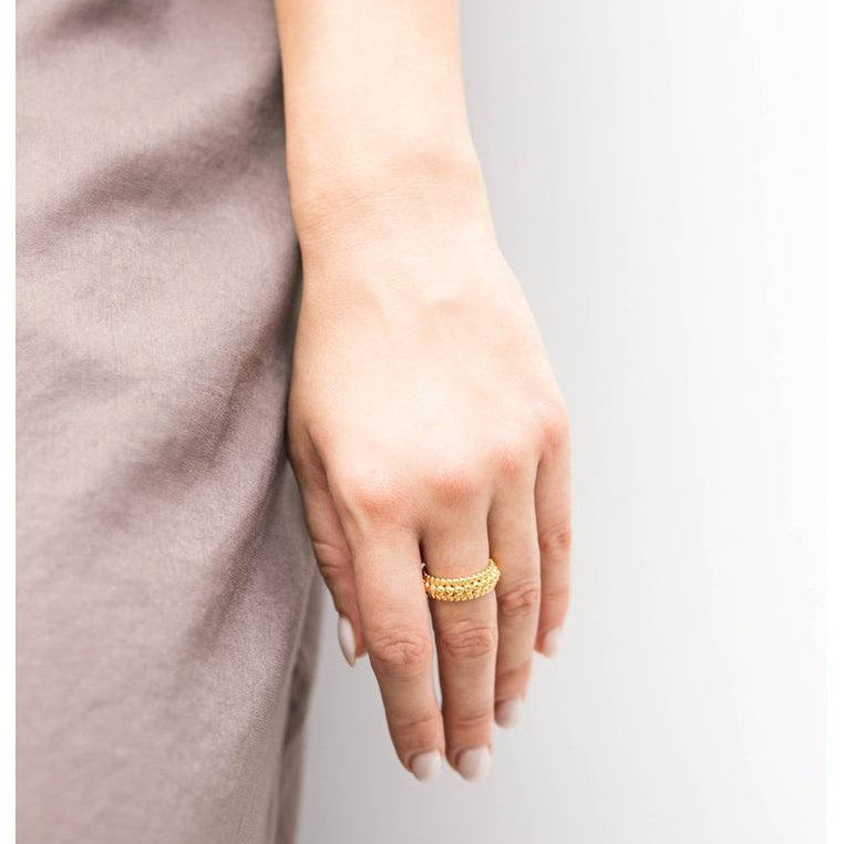 18K Gold Vermeil Bubble Ring