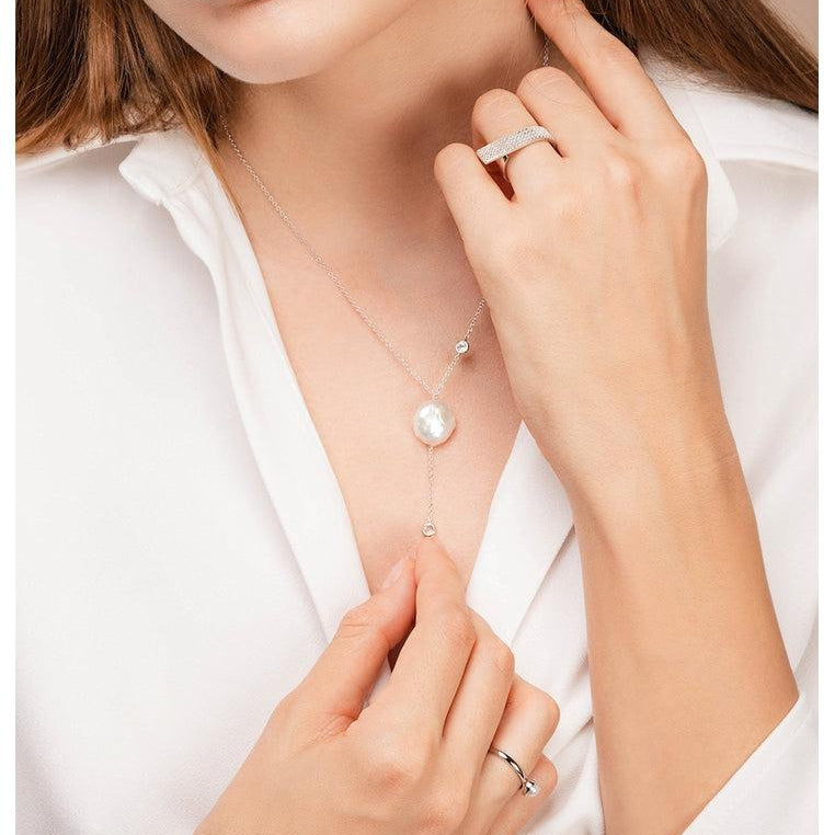 Sterling Silver Extended Ring with White Topaz