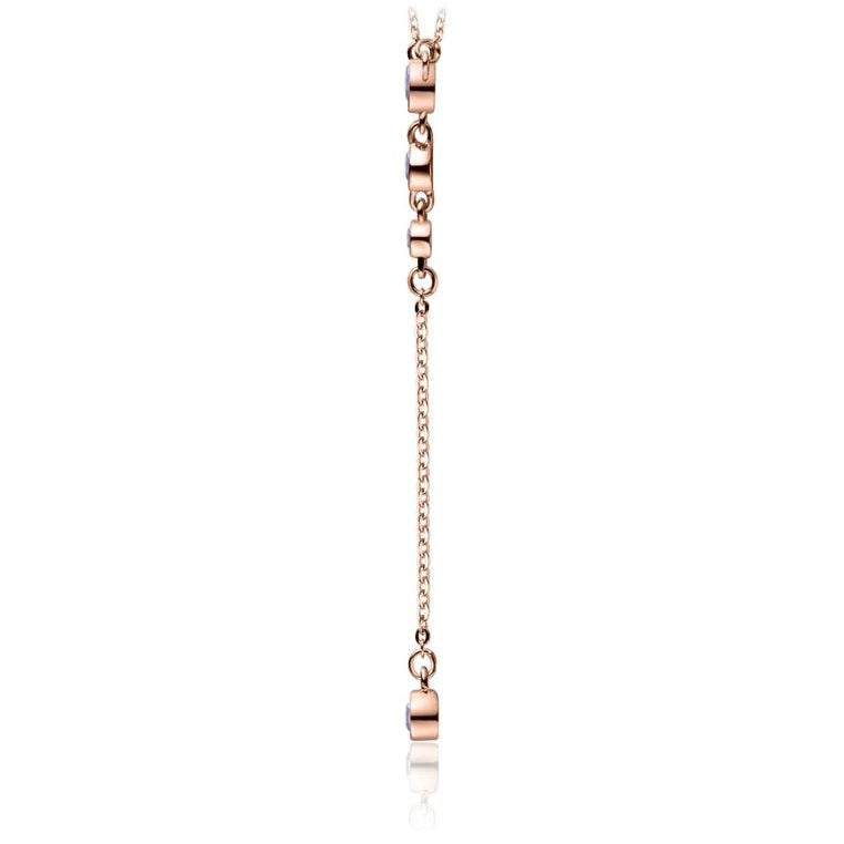 18K Rose Gold Vermeil Necklace with Pink Amethyst