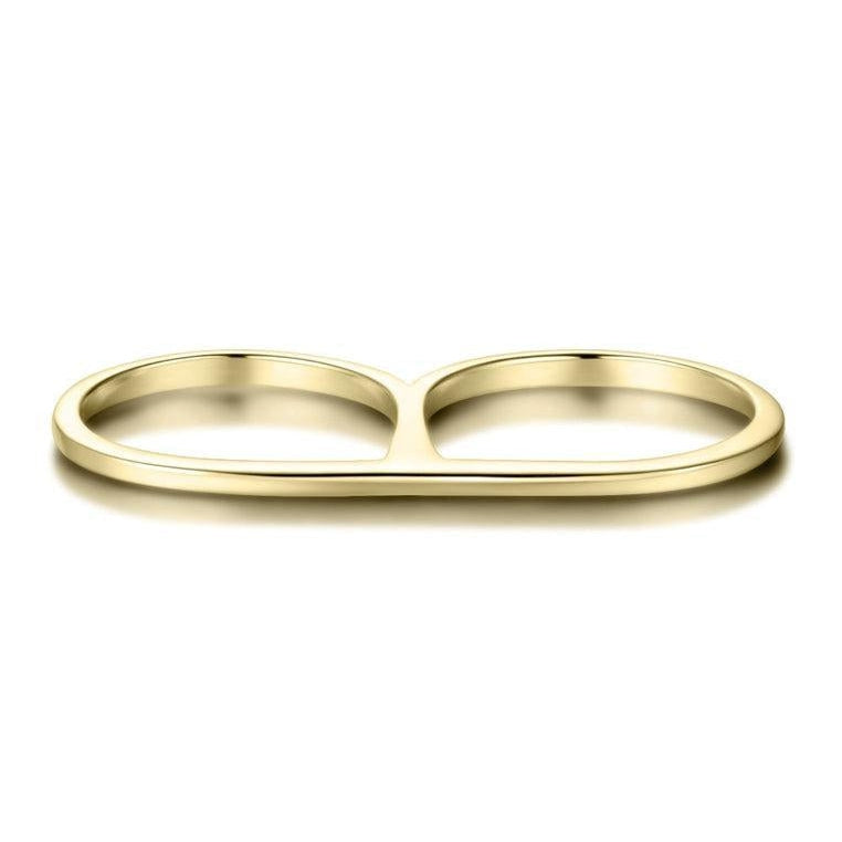 18K Gold Vermeil Double Finger Ring