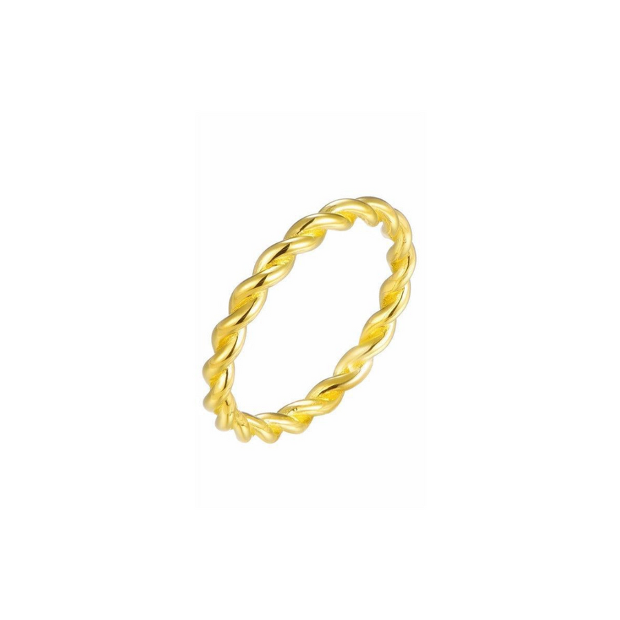 18K Gold Vermeil Twist Ring