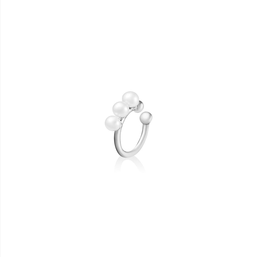 Sterling Silver Pearl Ear Cuff