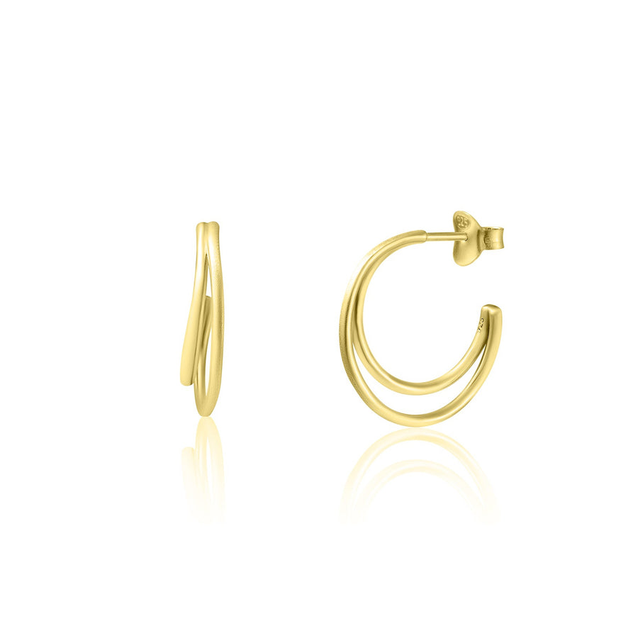 Gold vermeil deals hoop earrings