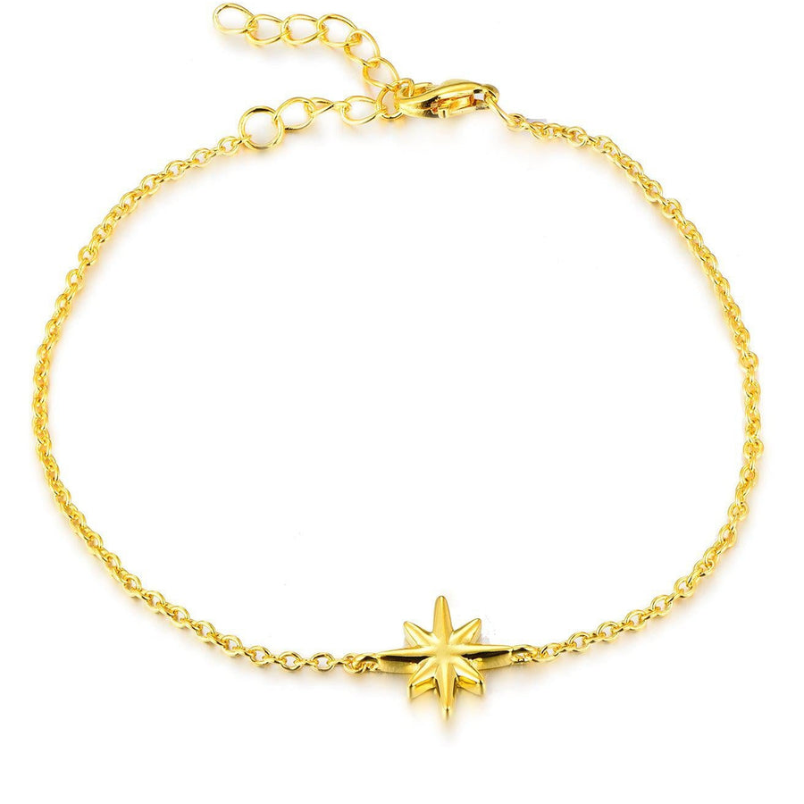 18K Gold Vermeil Star Bracelet